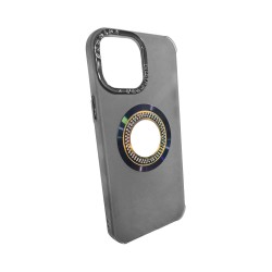 Capa de Silicone com Diamond Designe para Apple iPhone 15 Ultra Preto Capa de Silicone com Diamond Designe para Apple iPhone 15 Ultra Preto